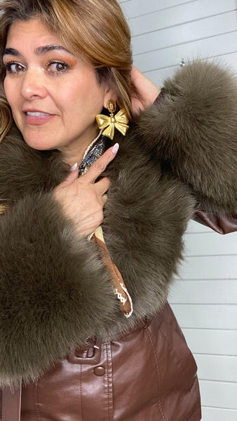 Pendientes lazo de latón