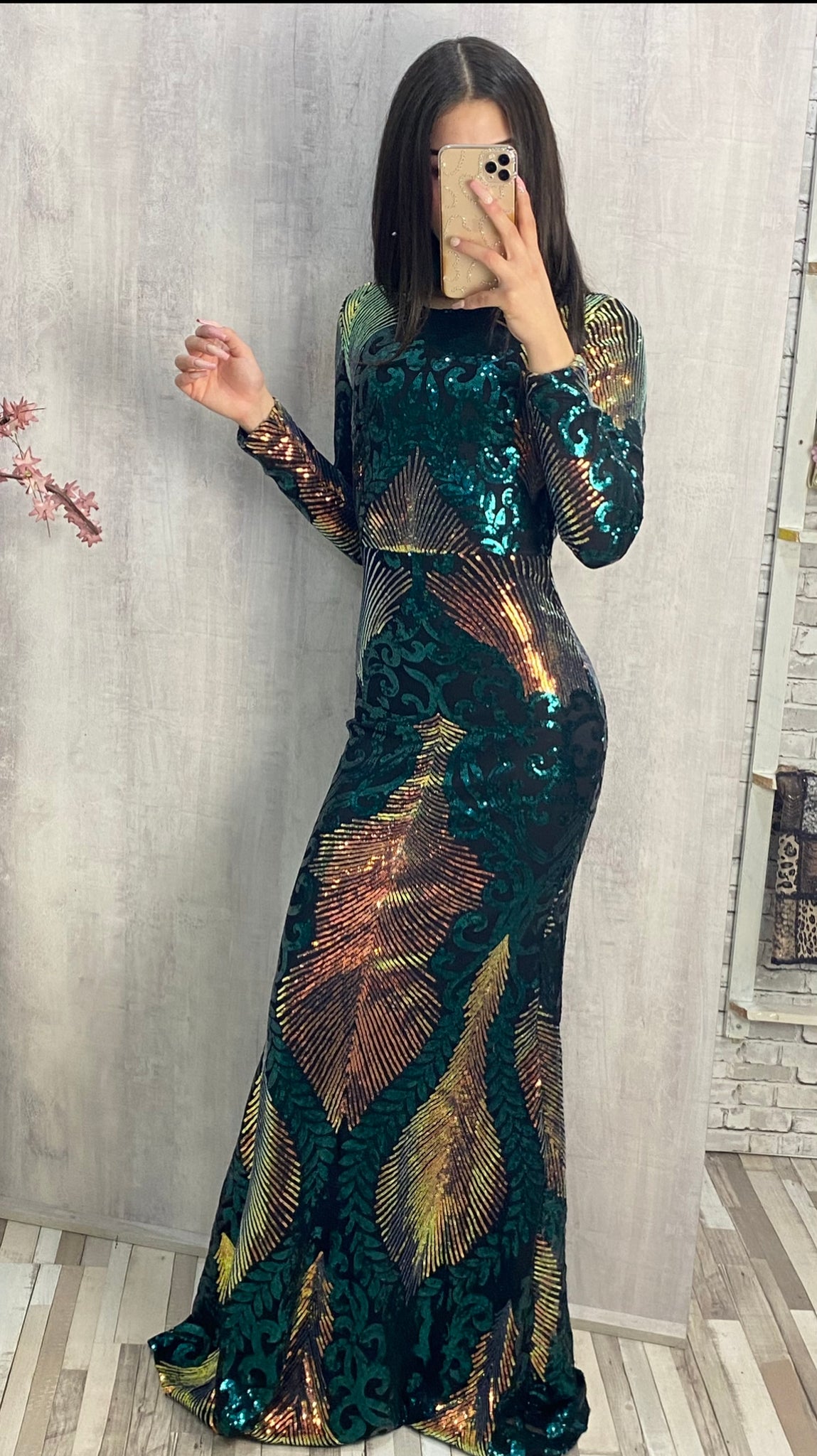 Vestido de gala lentejuelas