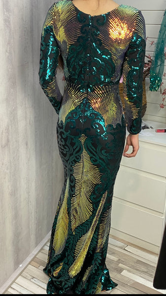 Vestido de gala lentejuelas