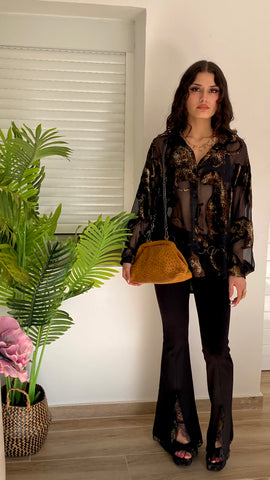 Chaqueta bomber transparente de leopardo