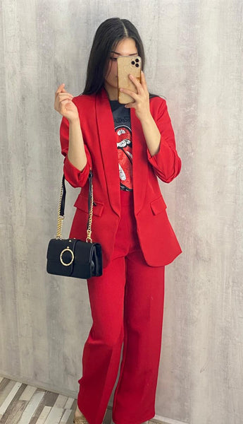 Blazer americana roja