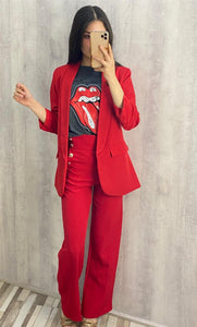 Blazer americana roja