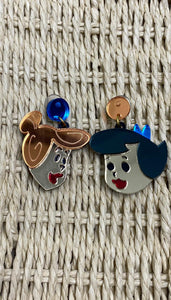 Pendientes de Vilma y Betty de metacrilato