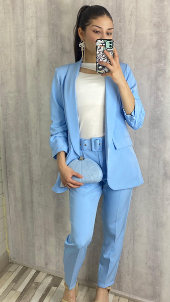 Bolso de fiesta azul bebé