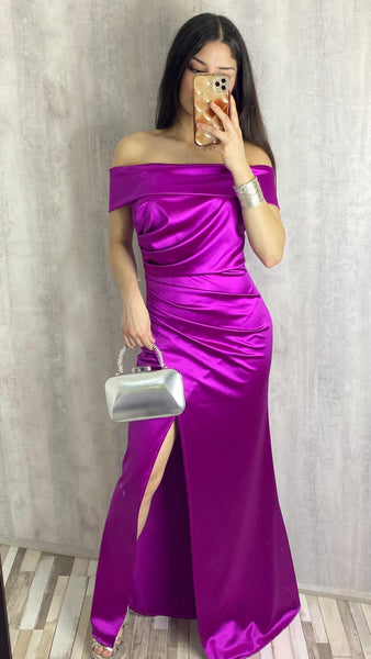 Vestido Sandra color buganvilla