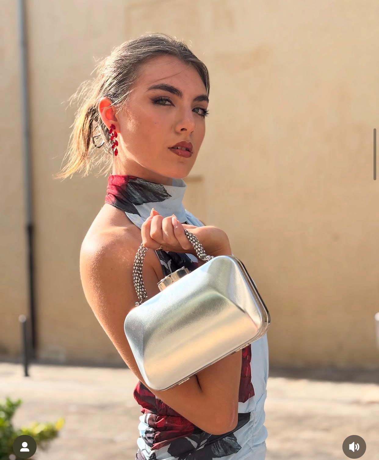 Bolso de fiesta plateado
