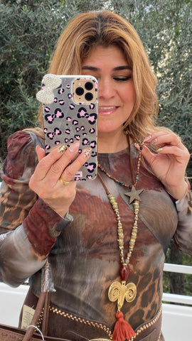 Collar de cordón en colores detalles Estrella