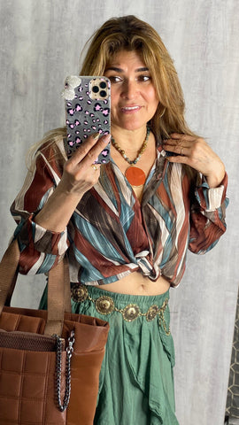 Gargantilla círculo color caldera