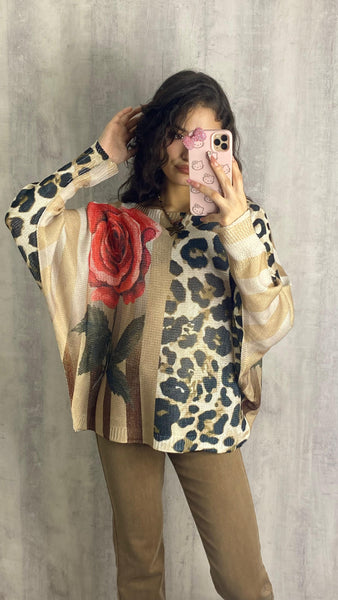 Jersey combinado oversize rosa