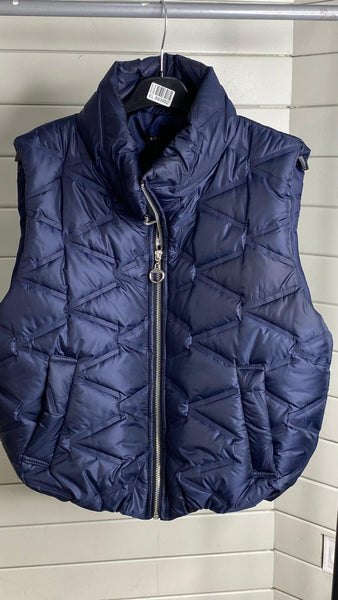 Chaleco Paris acolchado corto azul marino