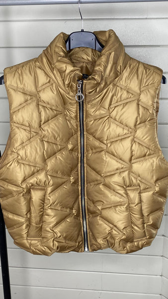 Chaleco Paris camel acolchado