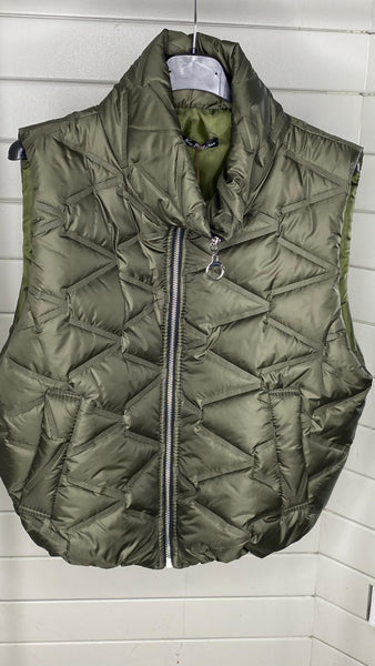 Chaleco Paris acolchado verde militar