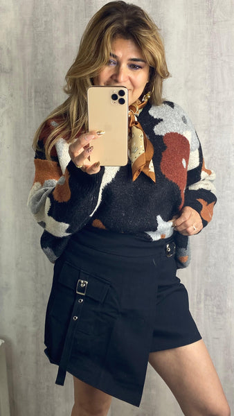 Falda pantalón elástica