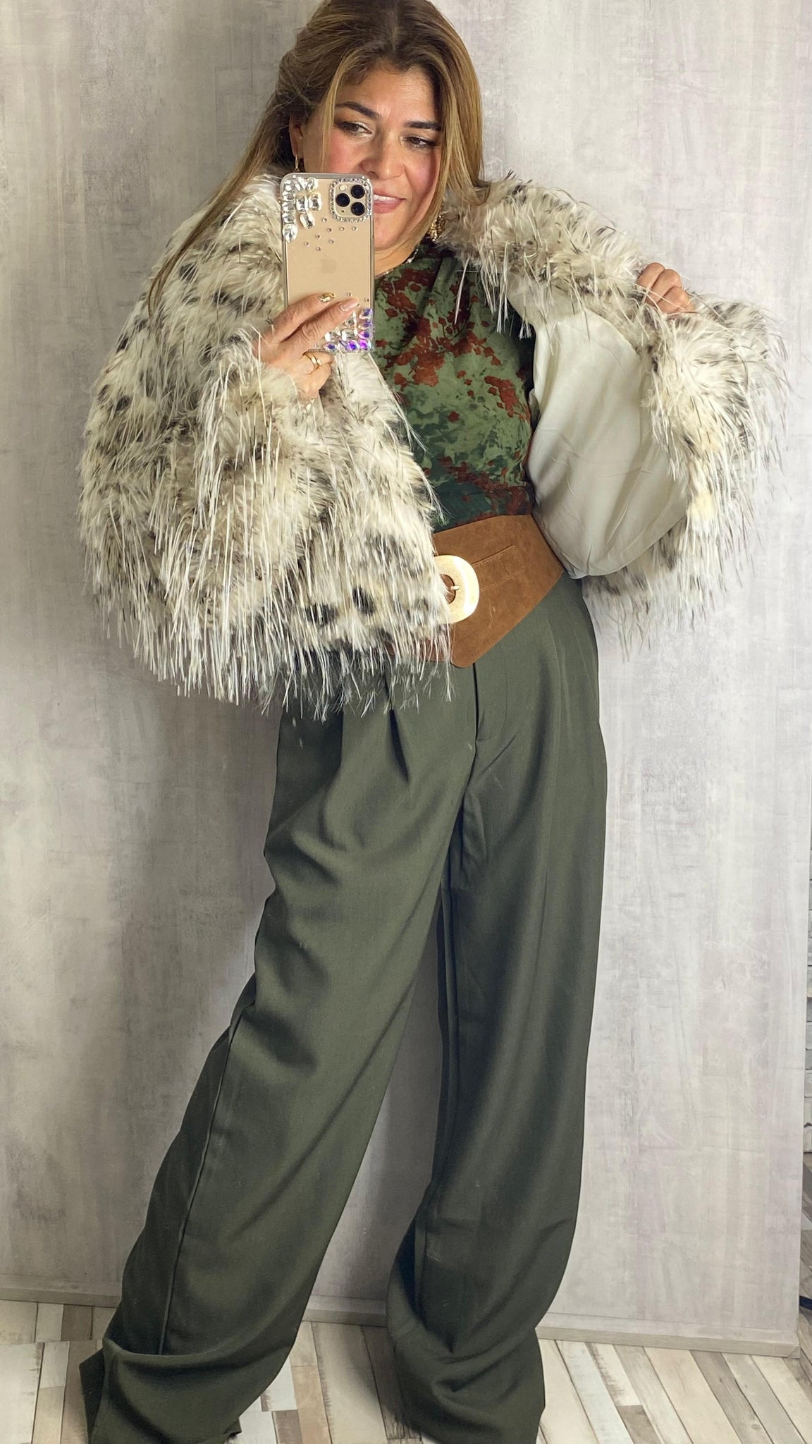 Pantalón largo verde militar