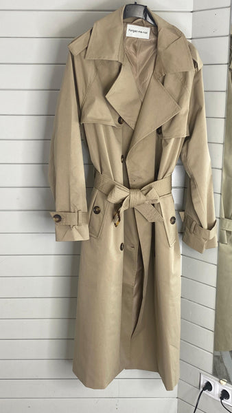 Gabardina larga beige