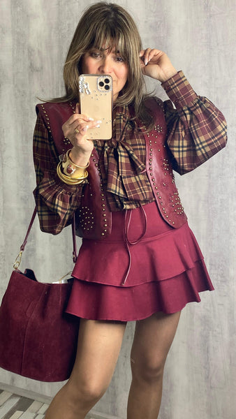 Falda pantalón con volantes