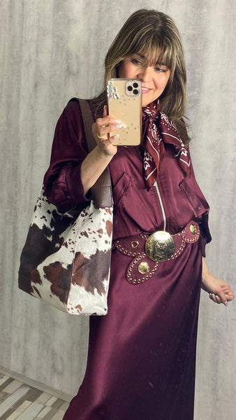 Cinturón granate de polipiel