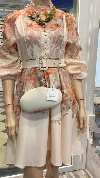 Vestido corto estampado