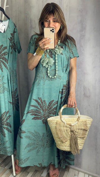 Vestido de punto frío elástico