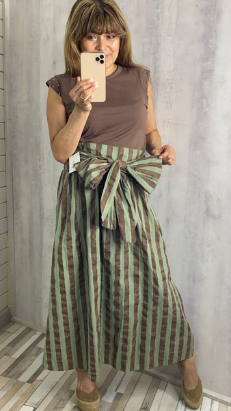 Falda midi 100% algodón